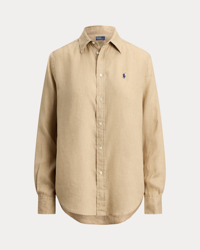 Women's Ralph Lauren Linen Shirt (Beige)