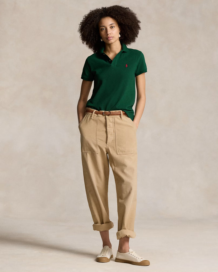 Women's Ralph Lauren Polo Shirt (Dark Green)