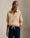 Women's Ralph Lauren Quarter-Zip Sweater (Beige)